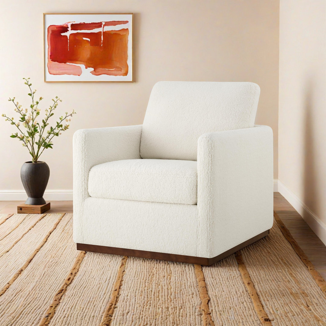 Bobbi Upholstered Swivel Armchair